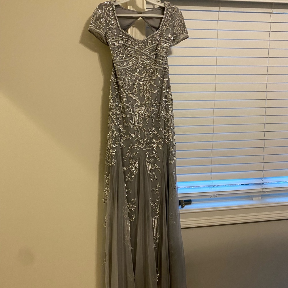 Adrianna Papell sequin beaded gown. Size 2. NWT